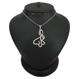گردنبند نقره زنانه ترمه ۱ طرح گلسا کد mas 00350